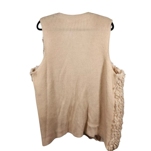 Terra & Sky Women’s Size 3X Sherpa Vest NWT - Picture 3 of 9
